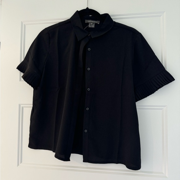 French Connection button down t-shirt blouse. NWT! - Picture 1 of 2